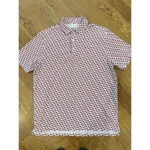 IBKUL Polo Shirt Mens Large Golf‎ UPF30 Performance Stretch Short Sleeve.